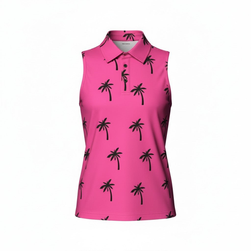 Easy Par Night Palms Ladies Polo